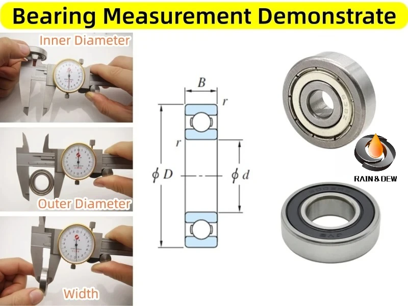 10Pcs 6802RS Bearing 15x24x5mm ABEC-7 Hobby Electric RC Car Truck Ball Bearings Black Sealed 6000RS 10x26x8mm 6900RS 10x22x6mm