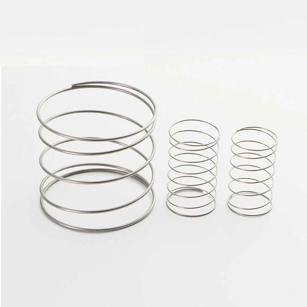 Yiqianyuan 2Pcs Wire Diameter 1.5mm SUS304 Stainless Steel Large Diameter Compression Spring OD=30mm-40mm Free Length 30mm-150mm
