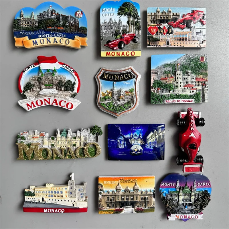 Monaco fridge magnets Creative Travel souvenir gift resin UV magnet refrigerator magnets home decor collection
