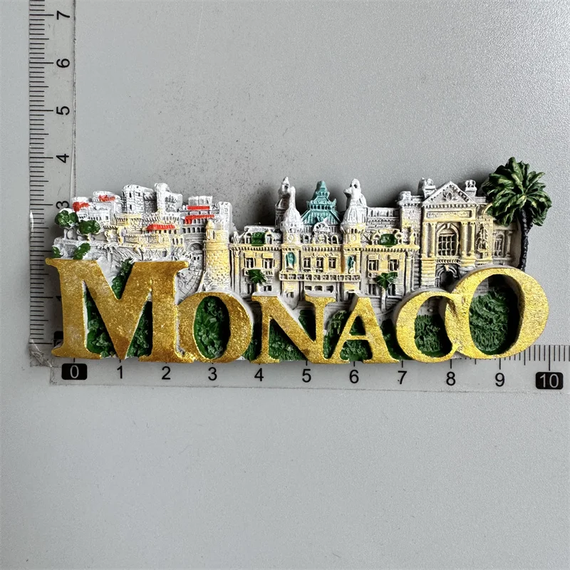 Monaco fridge magnets Creative Travel souvenir gift resin UV magnet refrigerator magnets home decor collection