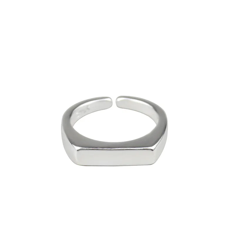 925 Sterling Silver Rings for Women Vintage Wedding Trendy Jewelry Large Adjustable Antique Rings Anillos