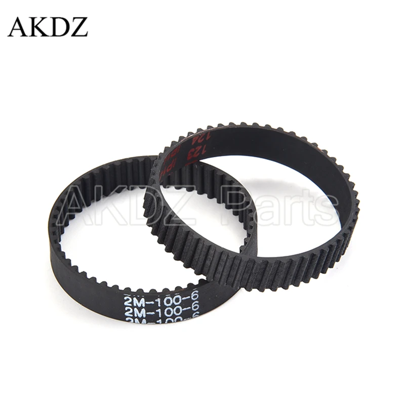 2MGT 2M 2GT Synchronous Timing belt Pitch length 96 98 100 102 104 106 108 110 112 114 116 width 6mm Rubber closed