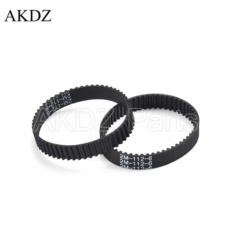 2MGT 2M 2GT Synchronous Timing belt Pitch length 96 98 100 102 104 106 108 110 112 114 116 width 6mm Rubber closed