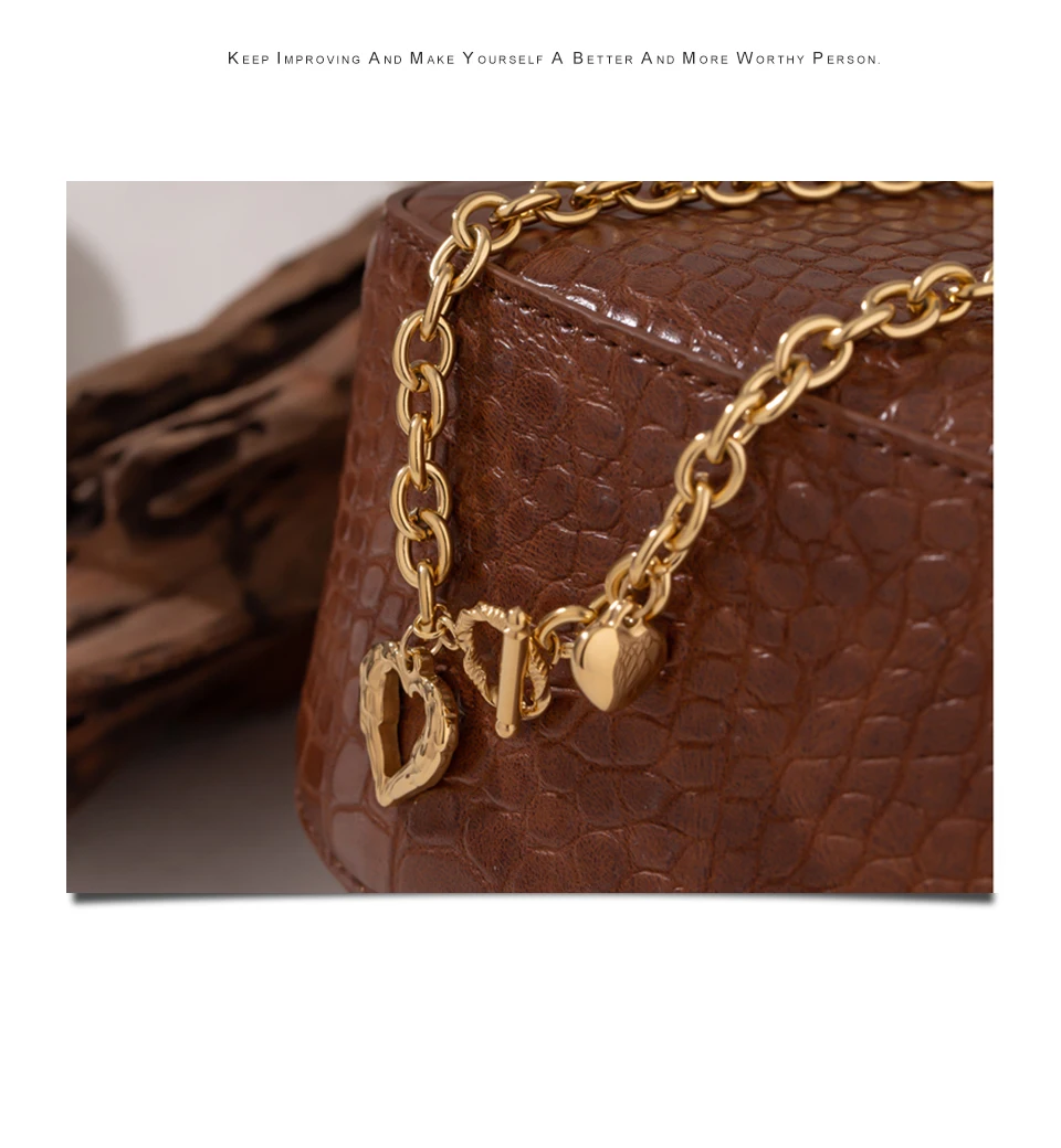 Yhpup Golden Stainless Steel Heart Collares Statement Metal Texture Geometric Chain Collar Necklace Women Anniversary Gift New