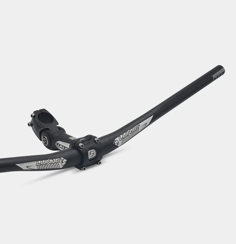 LUNJE-Aluminum Alloy Bicycle Handlebar, Mountain Bike Handlebar, Road Bike Straight Handlebar, 6 Degree, 31.8x720mm, 780mm