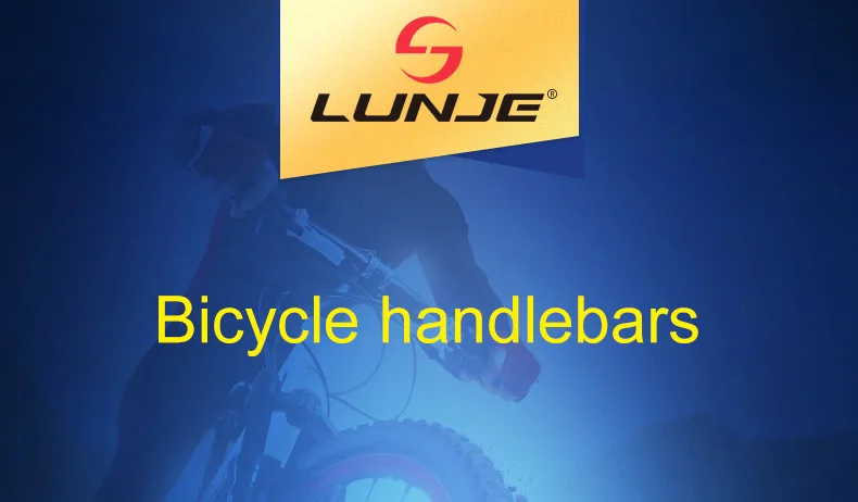LUNJE-Aluminum Alloy Bicycle Handlebar, Mountain Bike Handlebar, Road Bike Straight Handlebar, 6 Degree, 31.8x720mm, 780mm