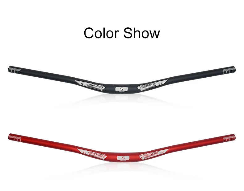 LUNJE-Aluminum Alloy Bicycle Handlebar, Mountain Bike Handlebar, Road Bike Straight Handlebar, 6 Degree, 31.8x720mm, 780mm