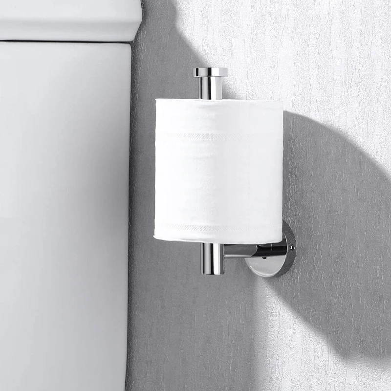 New SUS 304 Stainless Steel Toilet Paper Holder,Round Tissue Holder,Paper Roll Dispenser