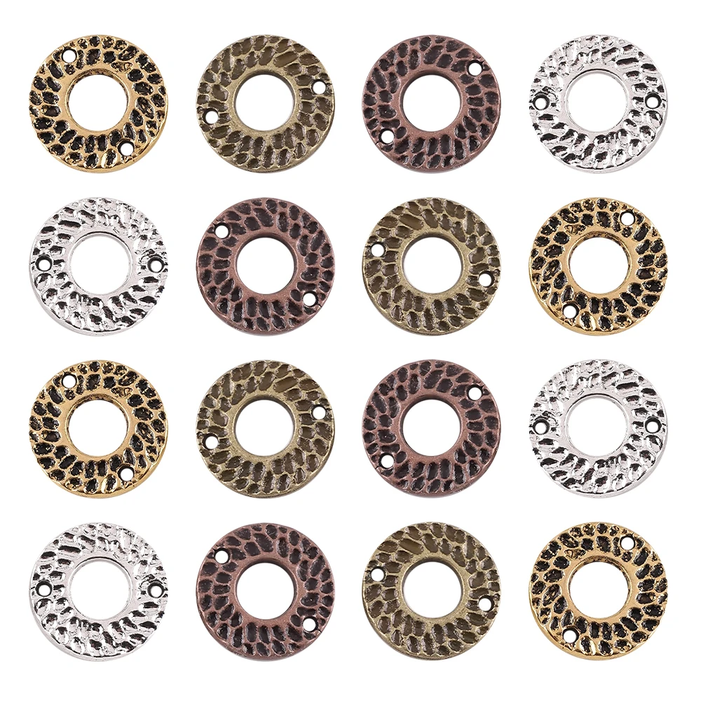 10Pcs/Lot Zinc Alloy Metal Charm Hollow Oval Pendants Jewelry Supplies For DIY Making Hoop Earrings Necklace Accessories