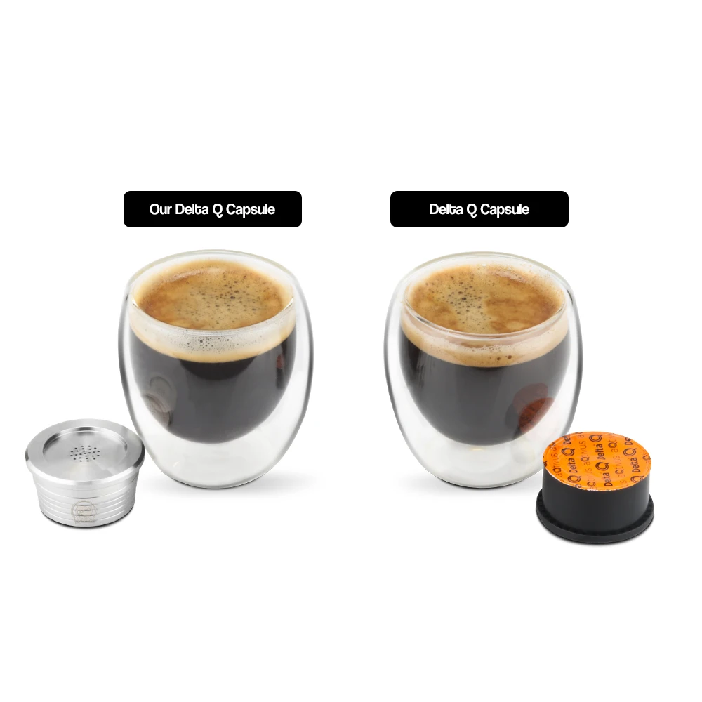 Reusable Capsule Pod For Delta Q NDIQ7323 Coffee Machine Stainless Steel Refillable Coffee Filters Cup Coffee Accessories
