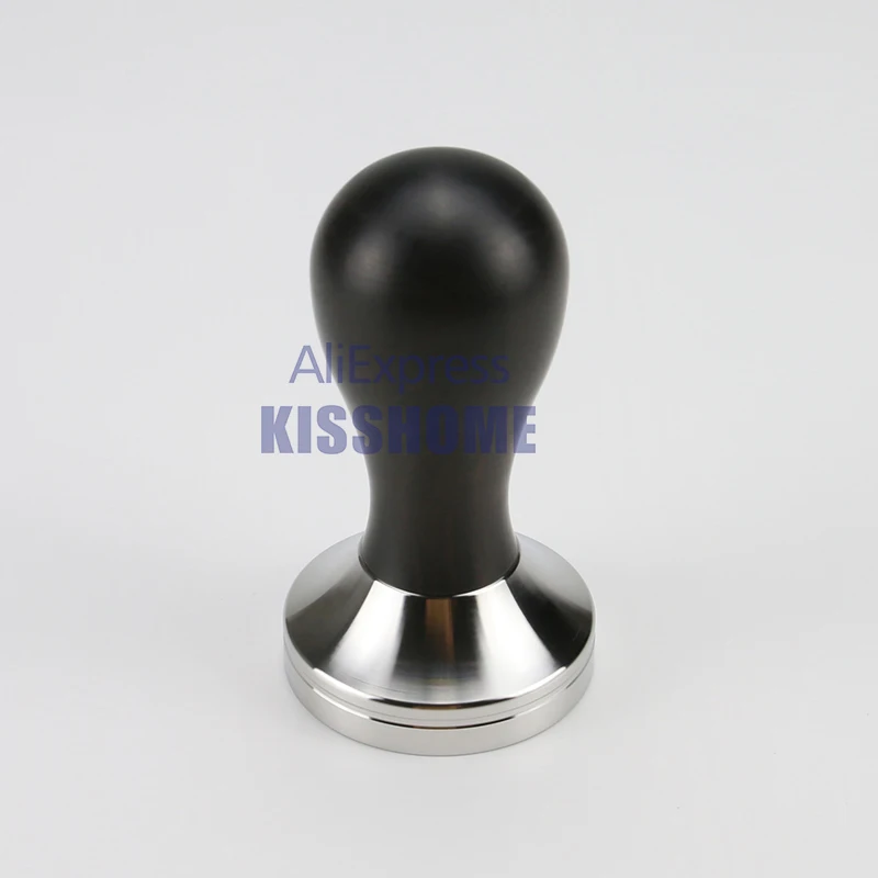 Coffee Tamper 41mm 49mm 51mm 53mm 57.5mm 58.35mm Wooden Handle Stainless Steel Delonghi Breville Barista Espresso Accessories