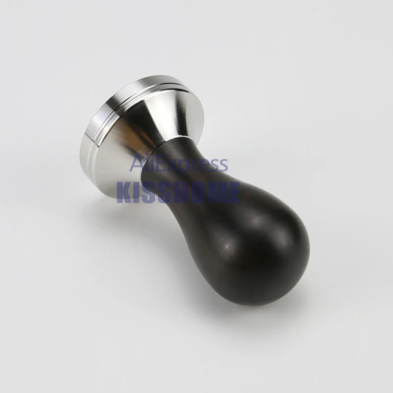 Coffee Tamper 41mm 49mm 51mm 53mm 57.5mm 58.35mm Wooden Handle Stainless Steel Delonghi Breville Barista Espresso Accessories