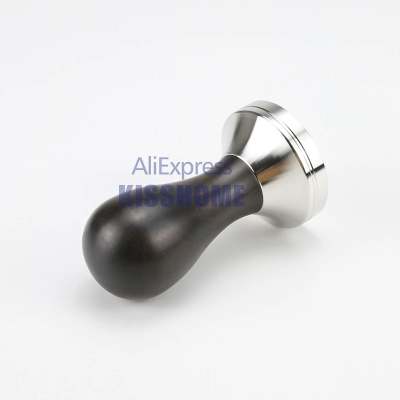 Coffee Tamper 41mm 49mm 51mm 53mm 57.5mm 58.35mm Wooden Handle Stainless Steel Delonghi Breville Barista Espresso Accessories