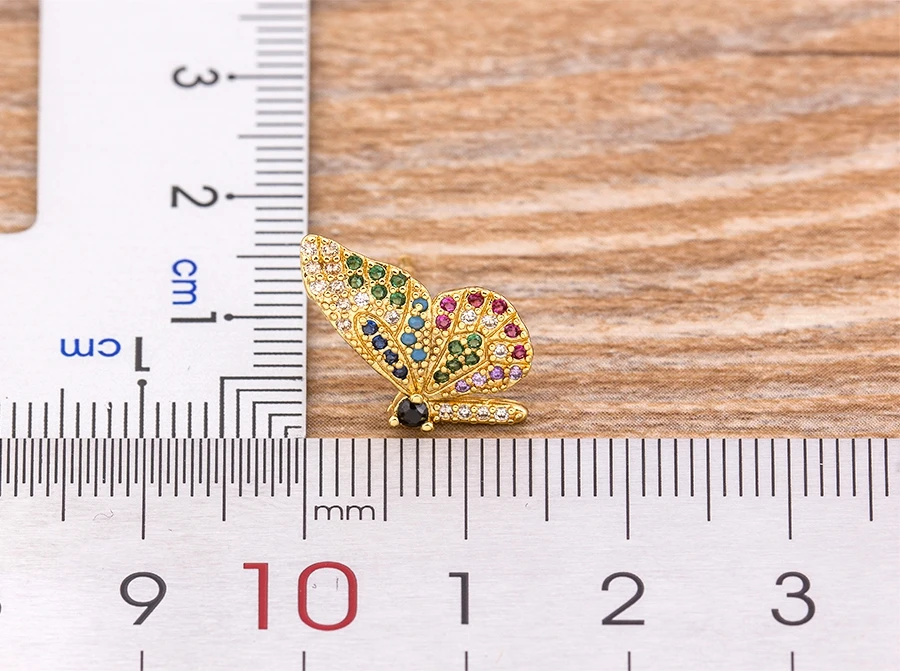 Fashion Female Luxury Crystal Round Stud Earrings Vintage Gold Color Wedding Party Jewelry Copper Zircon Crystal Stone Earrings