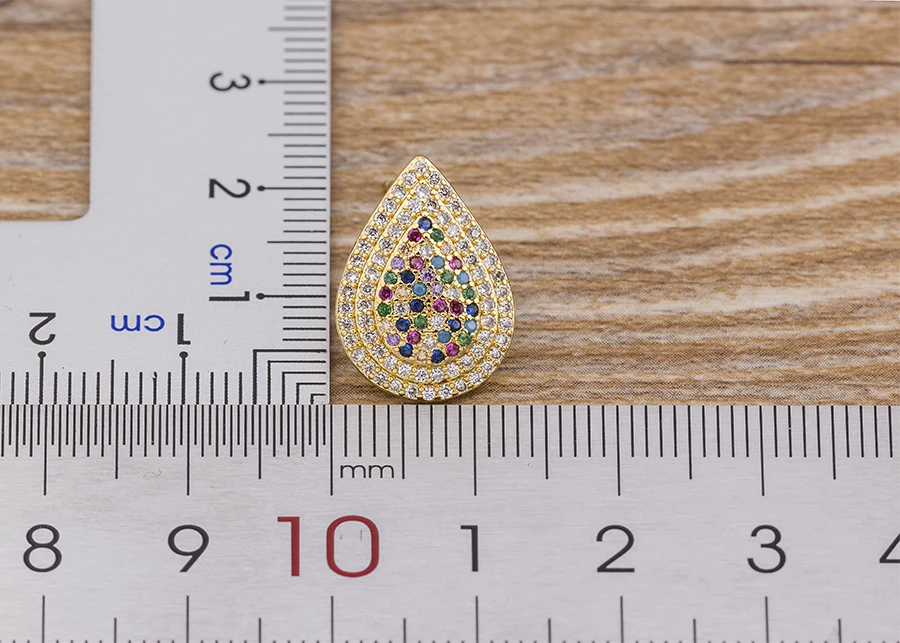 Fashion Female Luxury Crystal Round Stud Earrings Vintage Gold Color Wedding Party Jewelry Copper Zircon Crystal Stone Earrings