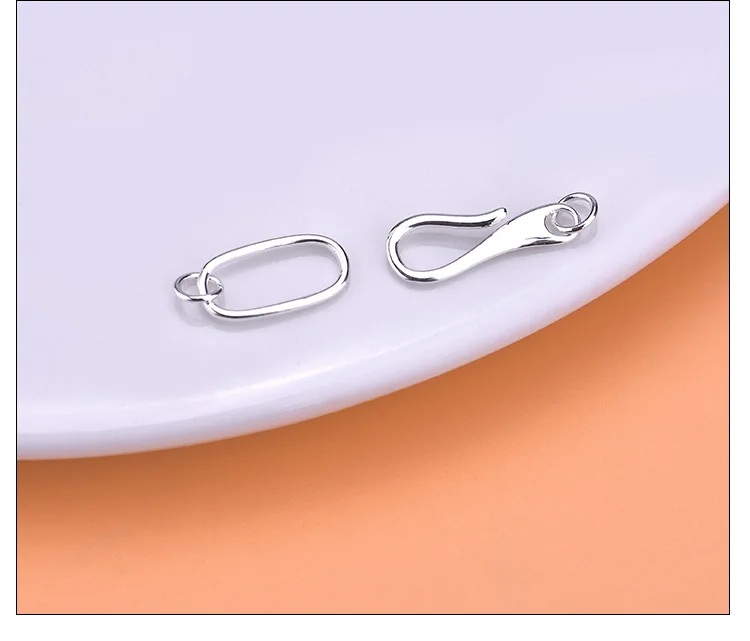 Jewelry DIY accessories material 925 Sterling Silver Necklace Bracelet question mark clasp connection clasp end CLASP BRACELET e