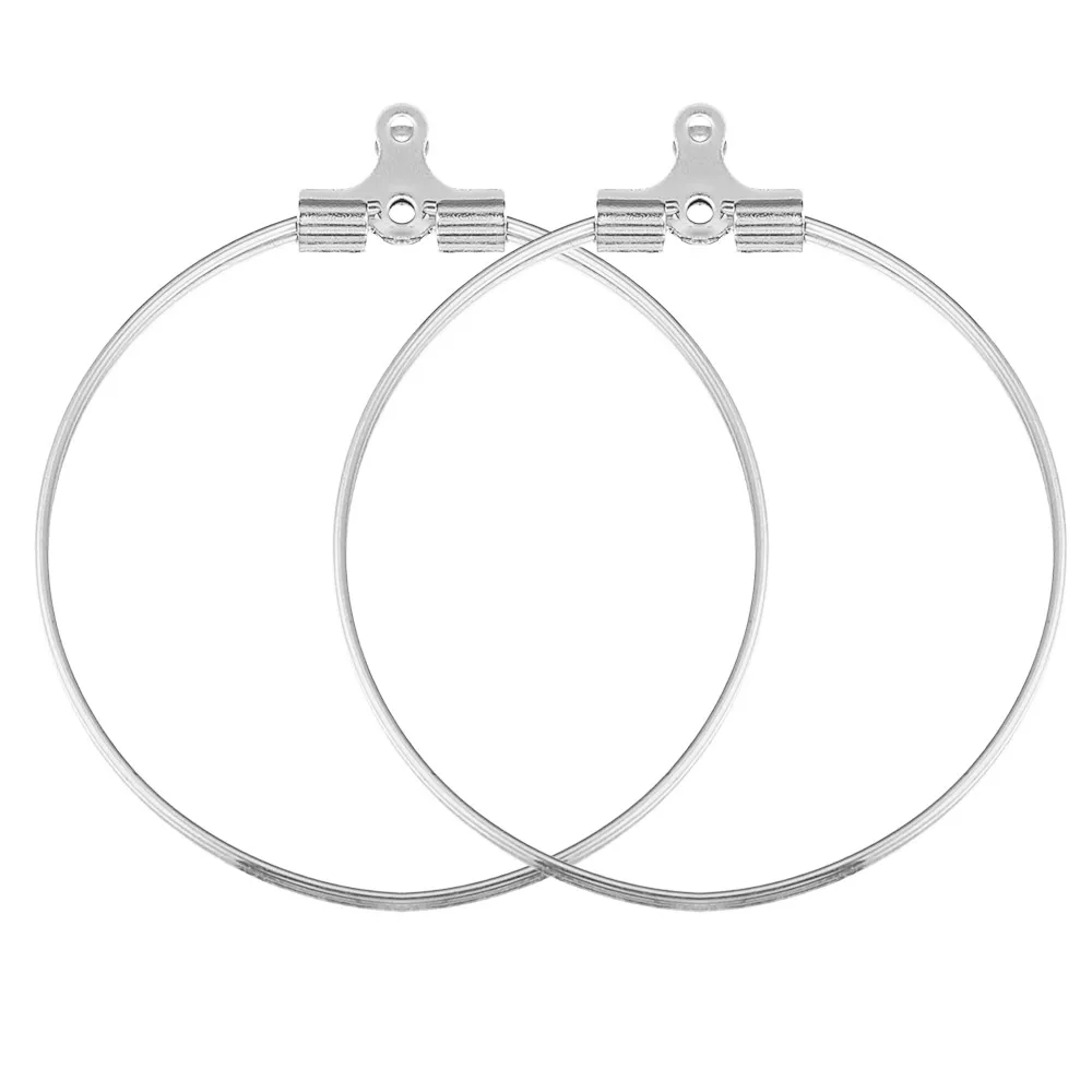 10pcs Lot Gold Stainless Steel Ear Wire Earring Hooks Connector for DIY Jewelry Making Accessories Crafts Dangle Hoop Components