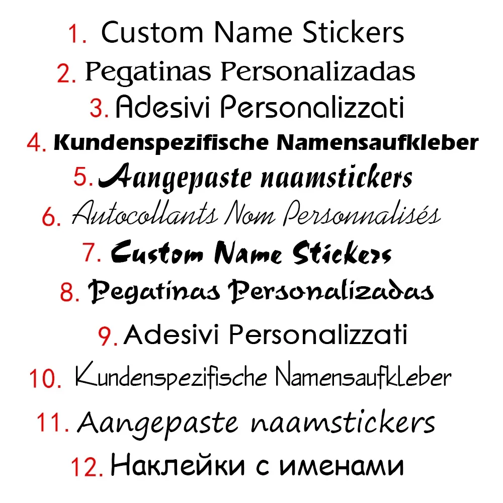 114Pcs Cartoon Unicorn Name Stickers Custom Girl Personal Tags Kids Waterproof Cartoon Label For School Stationery Scrapbooking