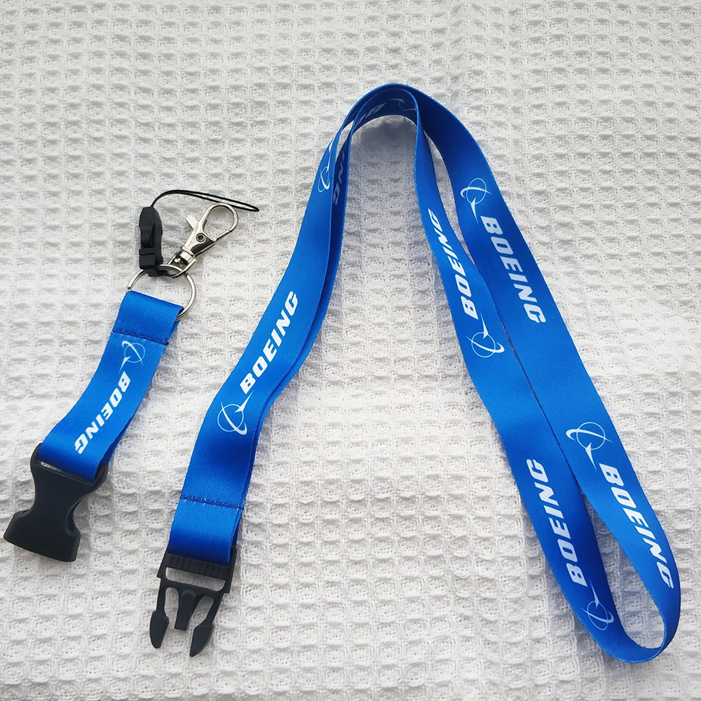 1 PC Blue Boeing Lanyards for Neck Strap for Phone Strap Chaveiro Key Chain llavero Lanyard for ID Card Holder Fashion Neckband