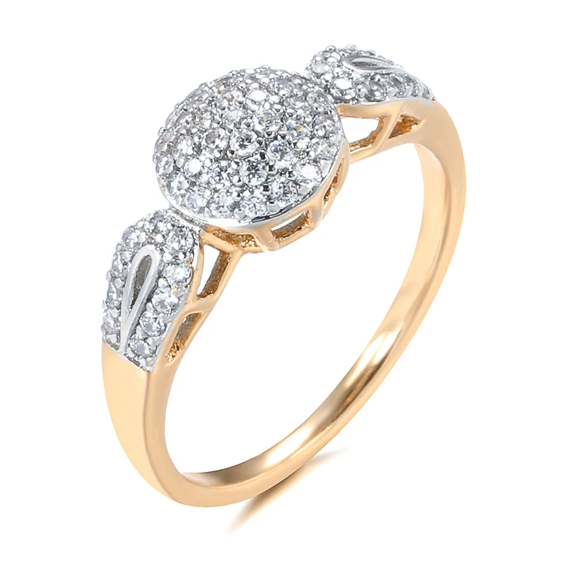 SYOUJYO Top Quality Luxury Natural Zircon Rings for Women Fashion 585 Rose Golden And Silver Color Jewelry Brand New