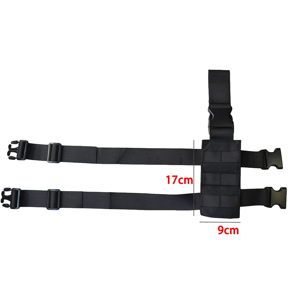 Tactical Drop Leg Platform Thigh MOLLE Rig with Adjustable Belt & Thigh Straps Molle Module With Molle Phone EDC Bag Organzier