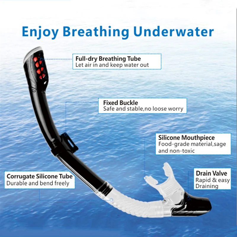 Professional Diving Mask Snorkeling Suit Adult Silicone Skirt Goggles Glasses Swimming Equipment