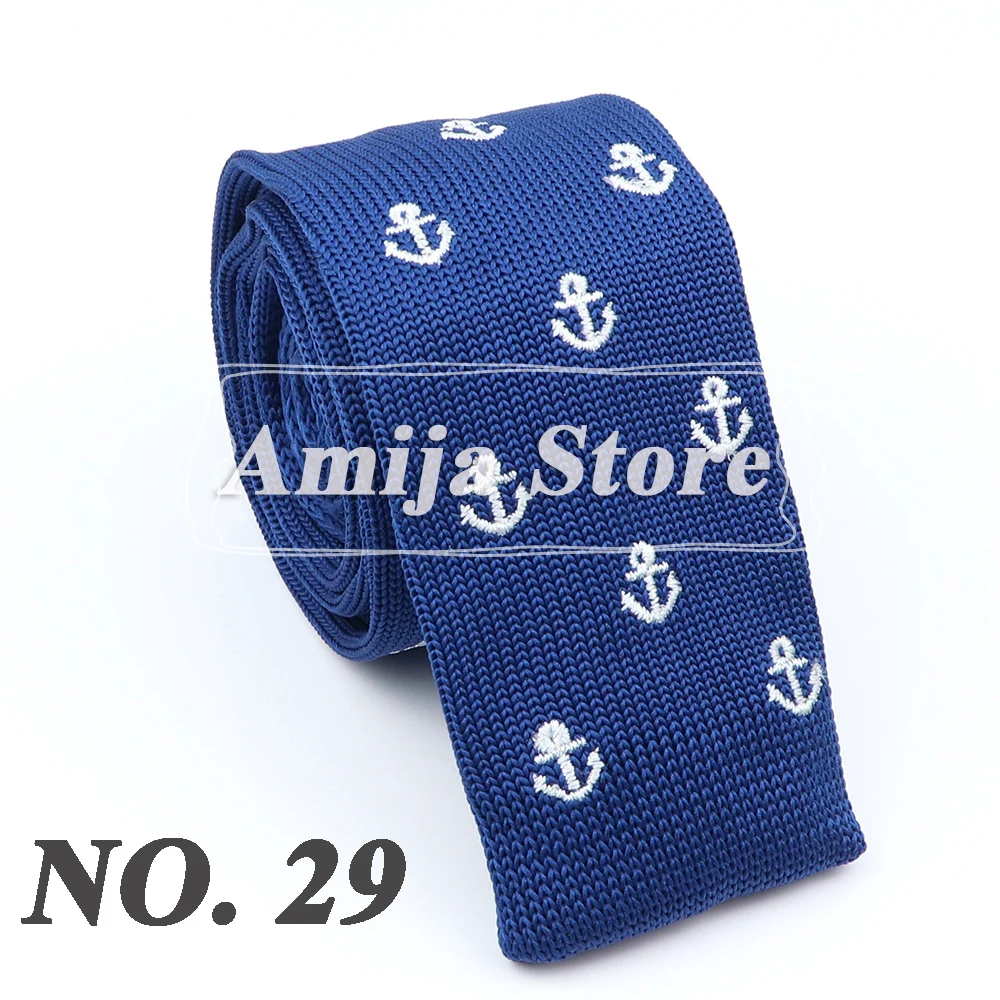 New Fashion Men's Knitted Tie Print Floral Flower Skinny Narrow Slim Knit Warm Neck For Men Woven Designer Daily Wear Cravat
