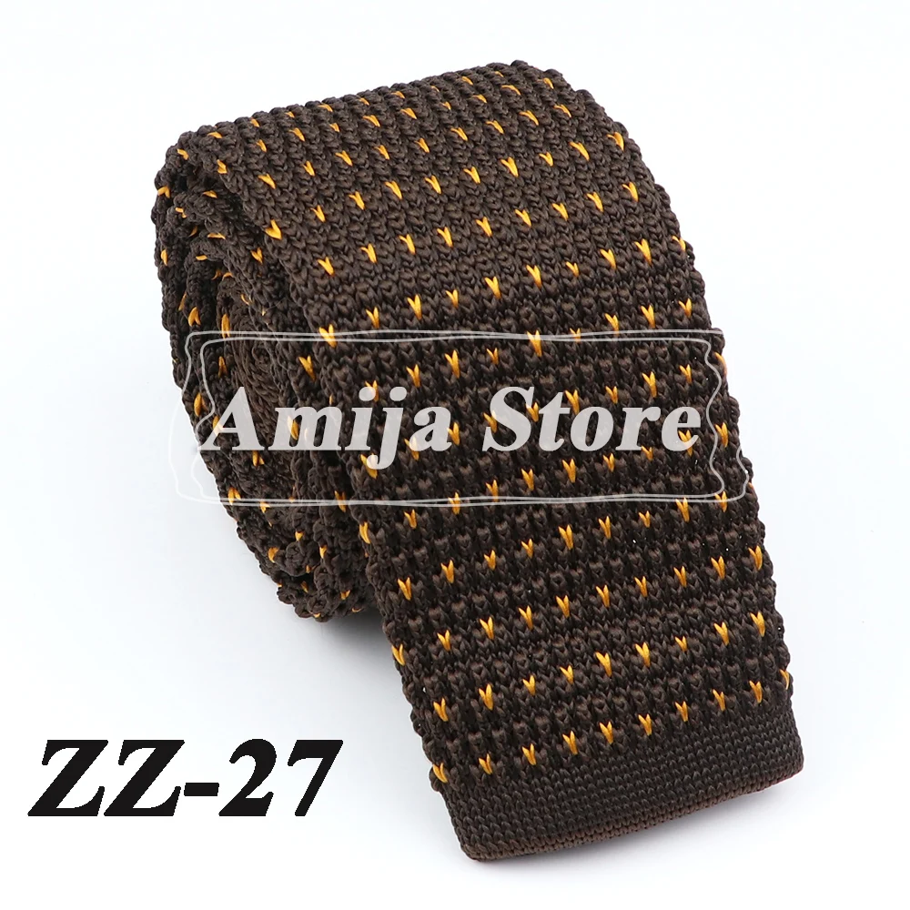 New Fashion Men's Knitted Tie Print Floral Flower Skinny Narrow Slim Knit Warm Neck For Men Woven Designer Daily Wear Cravat