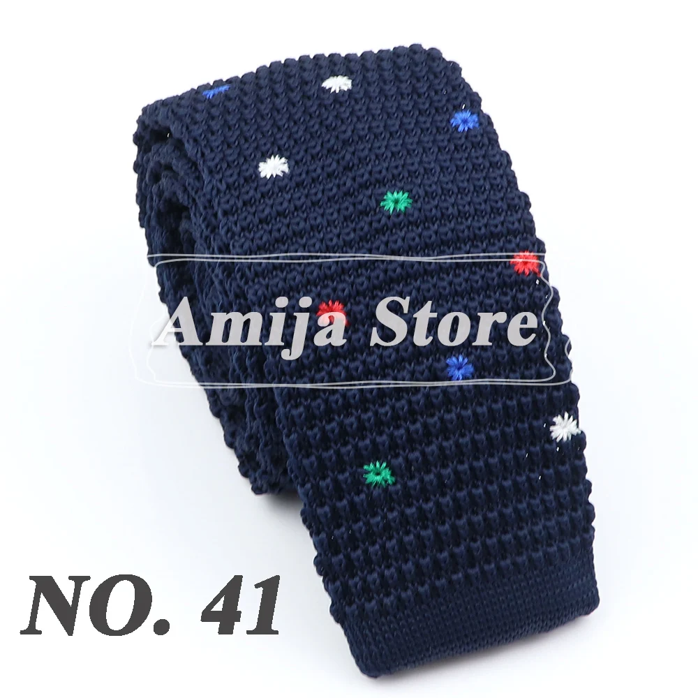New Fashion Men's Knitted Tie Print Floral Flower Skinny Narrow Slim Knit Warm Neck For Men Woven Designer Daily Wear Cravat