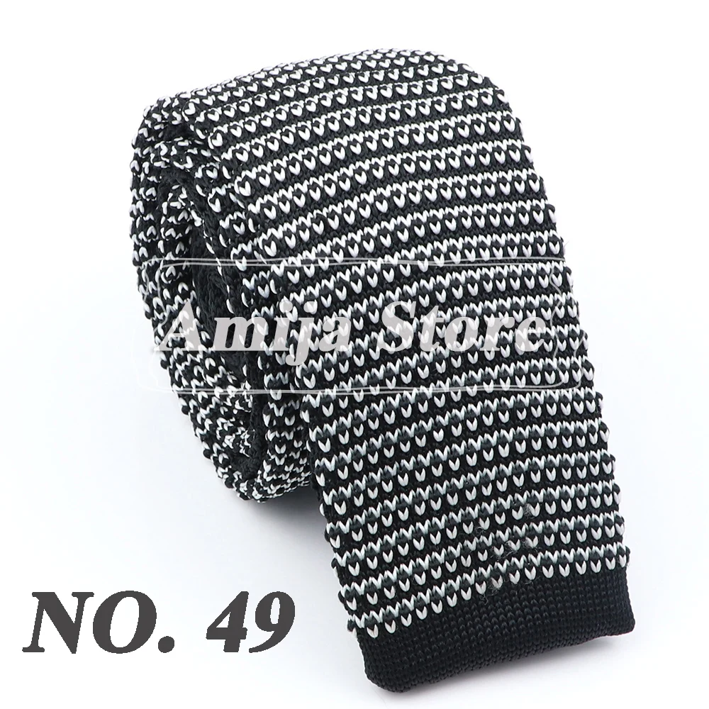 New Fashion Men's Knitted Tie Print Floral Flower Skinny Narrow Slim Knit Warm Neck For Men Woven Designer Daily Wear Cravat