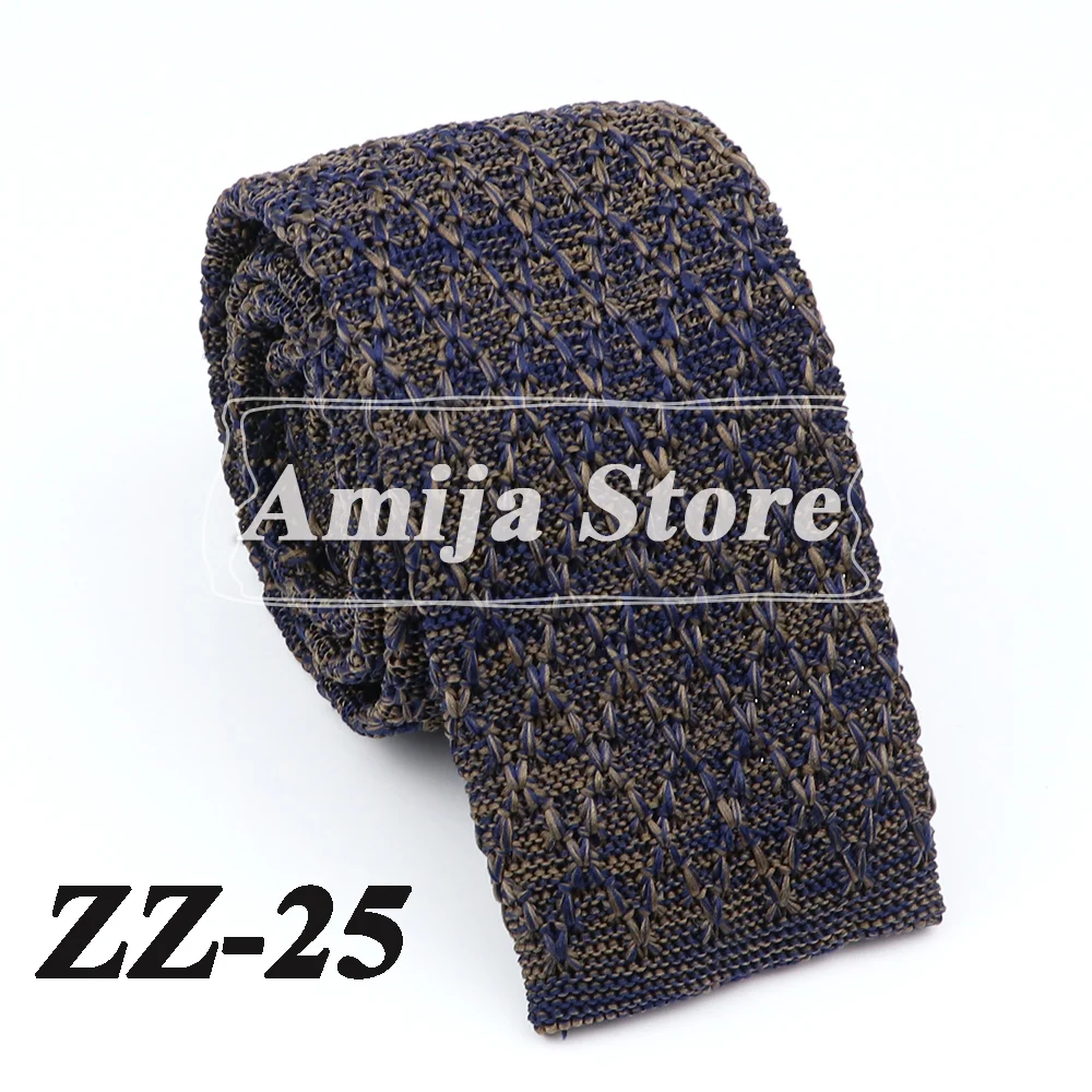 New Fashion Men's Knitted Tie Print Floral Flower Skinny Narrow Slim Knit Warm Neck For Men Woven Designer Daily Wear Cravat