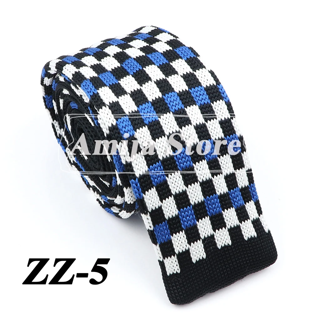 New Fashion Men's Knitted Tie Print Floral Flower Skinny Narrow Slim Knit Warm Neck For Men Woven Designer Daily Wear Cravat