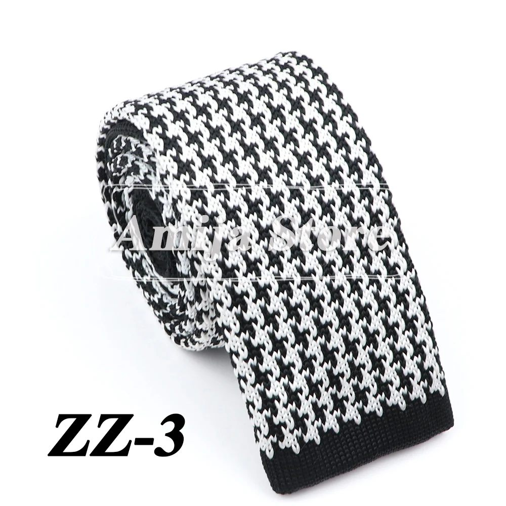 New Fashion Men's Knitted Tie Print Floral Flower Skinny Narrow Slim Knit Warm Neck For Men Woven Designer Daily Wear Cravat