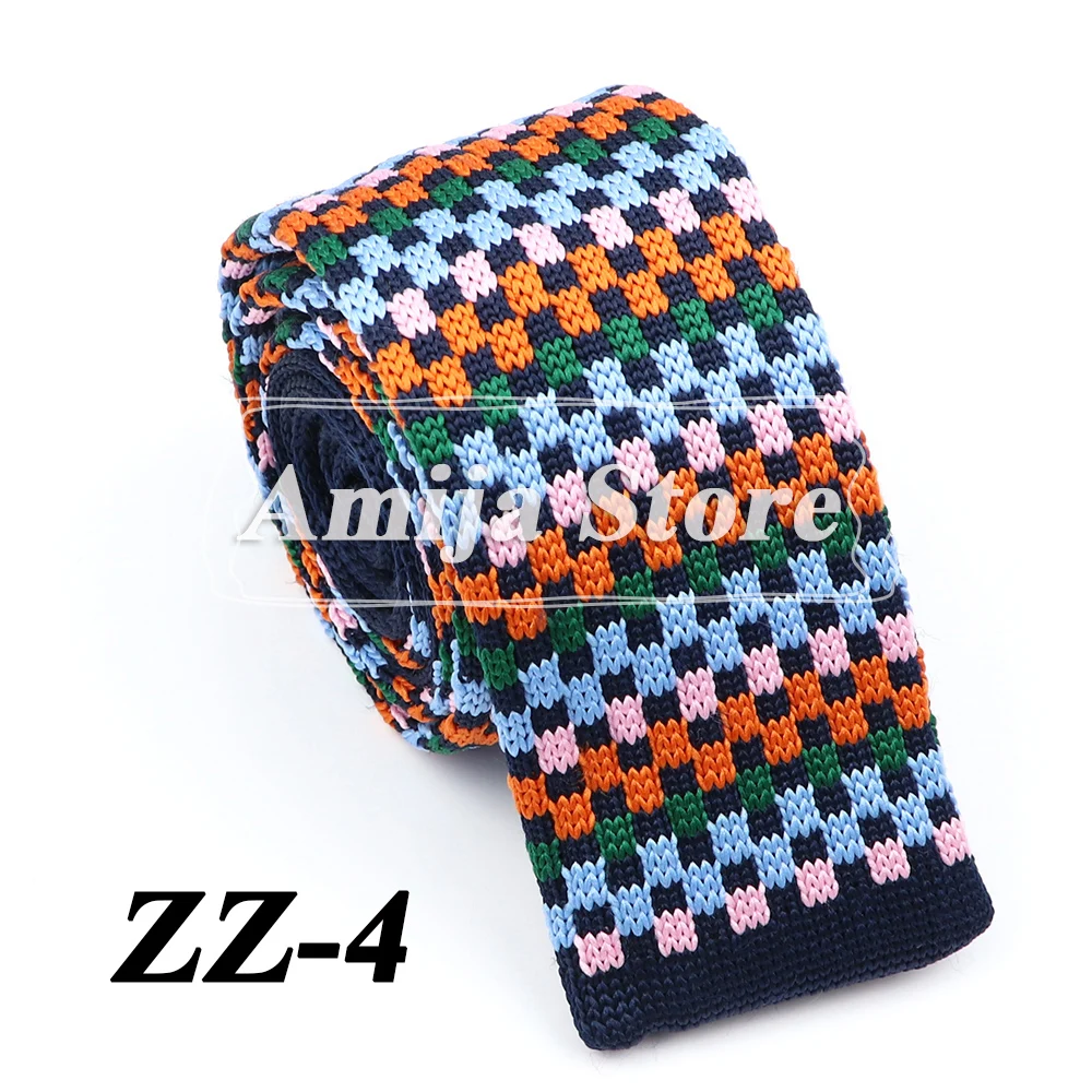 New Fashion Men's Knitted Tie Print Floral Flower Skinny Narrow Slim Knit Warm Neck For Men Woven Designer Daily Wear Cravat