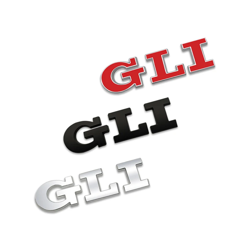 Car-Styling Metal Stickers GLI Emblem Badge For Jetta Golf 3 4 5 6 7 Touareg Amarok 4 Motion MK2 MK3 MK4 MK5 MK6 MK7 R32