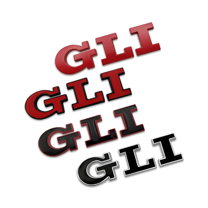 Car-Styling Metal Stickers GLI Emblem Badge For Jetta Golf 3 4 5 6 7 Touareg Amarok 4 Motion MK2 MK3 MK4 MK5 MK6 MK7 R32