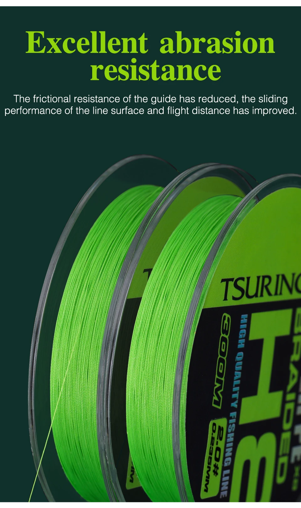 TSURINOYA 150M 100M 8 Weaves PE Fishing Line H8 Ultra-long Casting 8 Strand Braided Smooth Multifilament Line 14-50LB