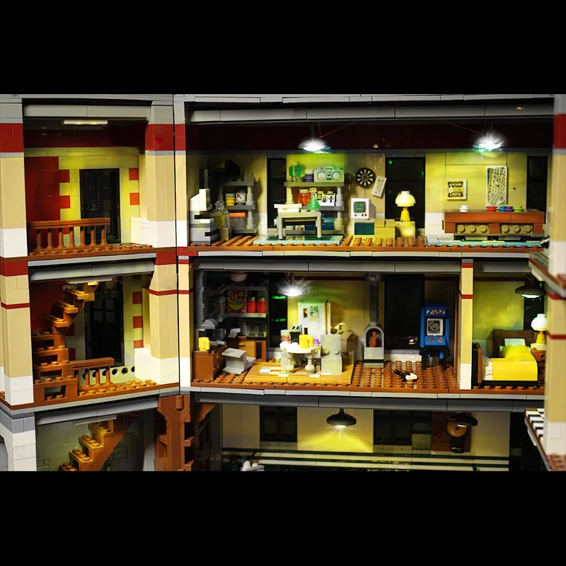 Led Light Set for 75827 Building Blocks City Street Ghostbusters Firehouse Headquarters( Not Include the Building Blocks Model )