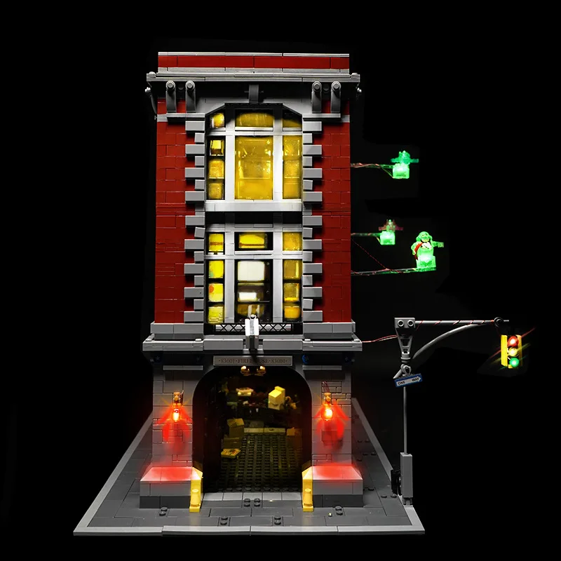 Led Light Set for 75827 Building Blocks City Street Ghostbusters Firehouse Headquarters( Not Include the Building Blocks Model )