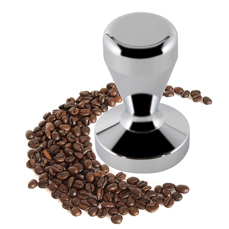 49mm 51mm 58mm Coffee Tamper Stainless Steel Cafe Shop Calibrated Pressure Espresso Maker Barista Powder Coffee Hammer Flat Base