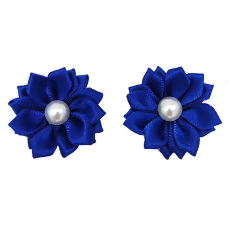 20Pcs/Lot Flower Dog Hair Bows Long Hair Pet Dogs Bows Rubber Band Cat Puppy Hair Clips Pet Grooming Bow Dog Accessories