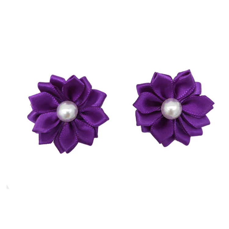 20Pcs/Lot Flower Dog Hair Bows Long Hair Pet Dogs Bows Rubber Band Cat Puppy Hair Clips Pet Grooming Bow Dog Accessories