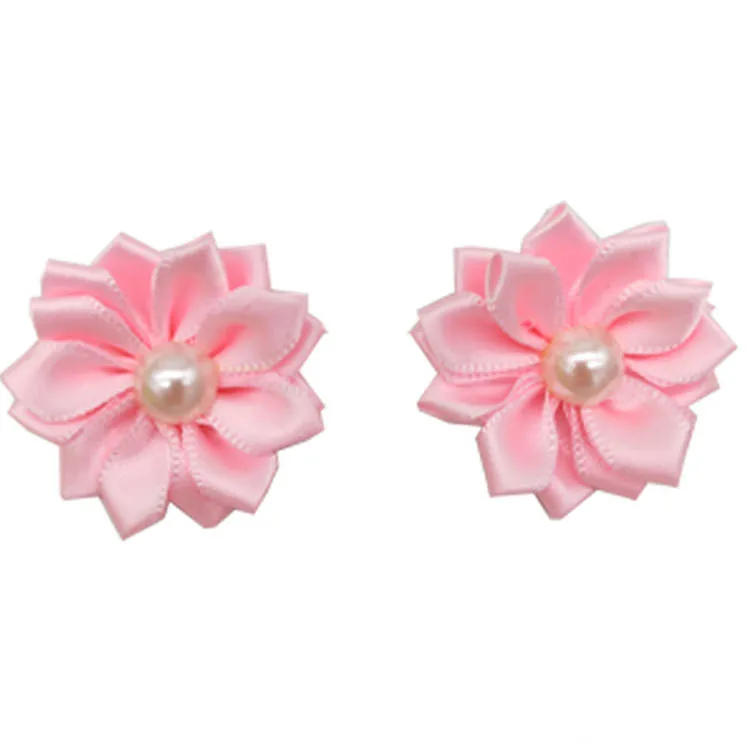 20Pcs/Lot Flower Dog Hair Bows Long Hair Pet Dogs Bows Rubber Band Cat Puppy Hair Clips Pet Grooming Bow Dog Accessories
