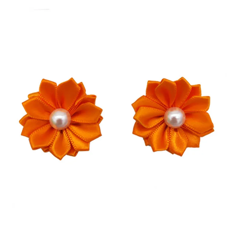 20Pcs/Lot Flower Dog Hair Bows Long Hair Pet Dogs Bows Rubber Band Cat Puppy Hair Clips Pet Grooming Bow Dog Accessories