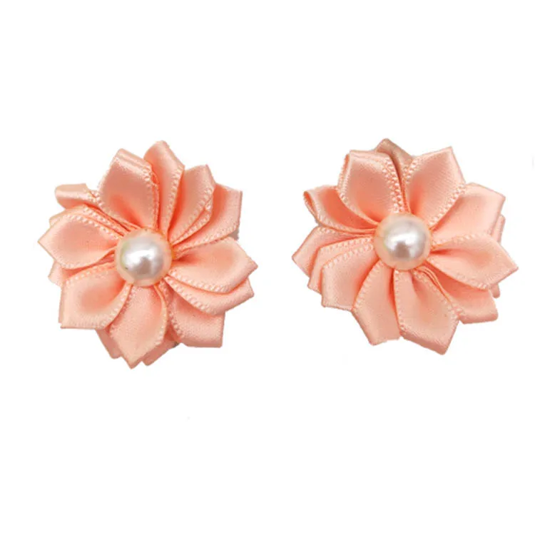 20Pcs/Lot Flower Dog Hair Bows Long Hair Pet Dogs Bows Rubber Band Cat Puppy Hair Clips Pet Grooming Bow Dog Accessories