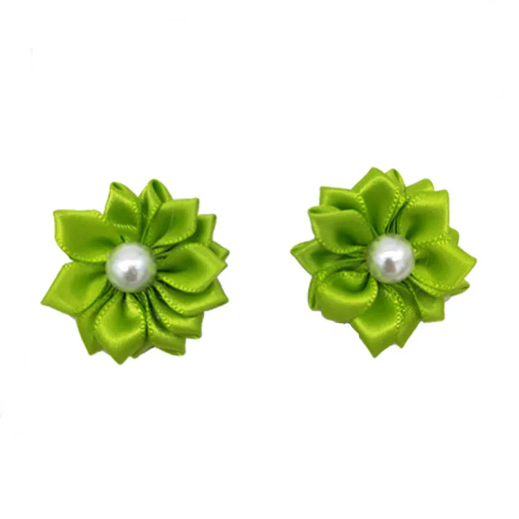 20Pcs/Lot Flower Dog Hair Bows Long Hair Pet Dogs Bows Rubber Band Cat Puppy Hair Clips Pet Grooming Bow Dog Accessories