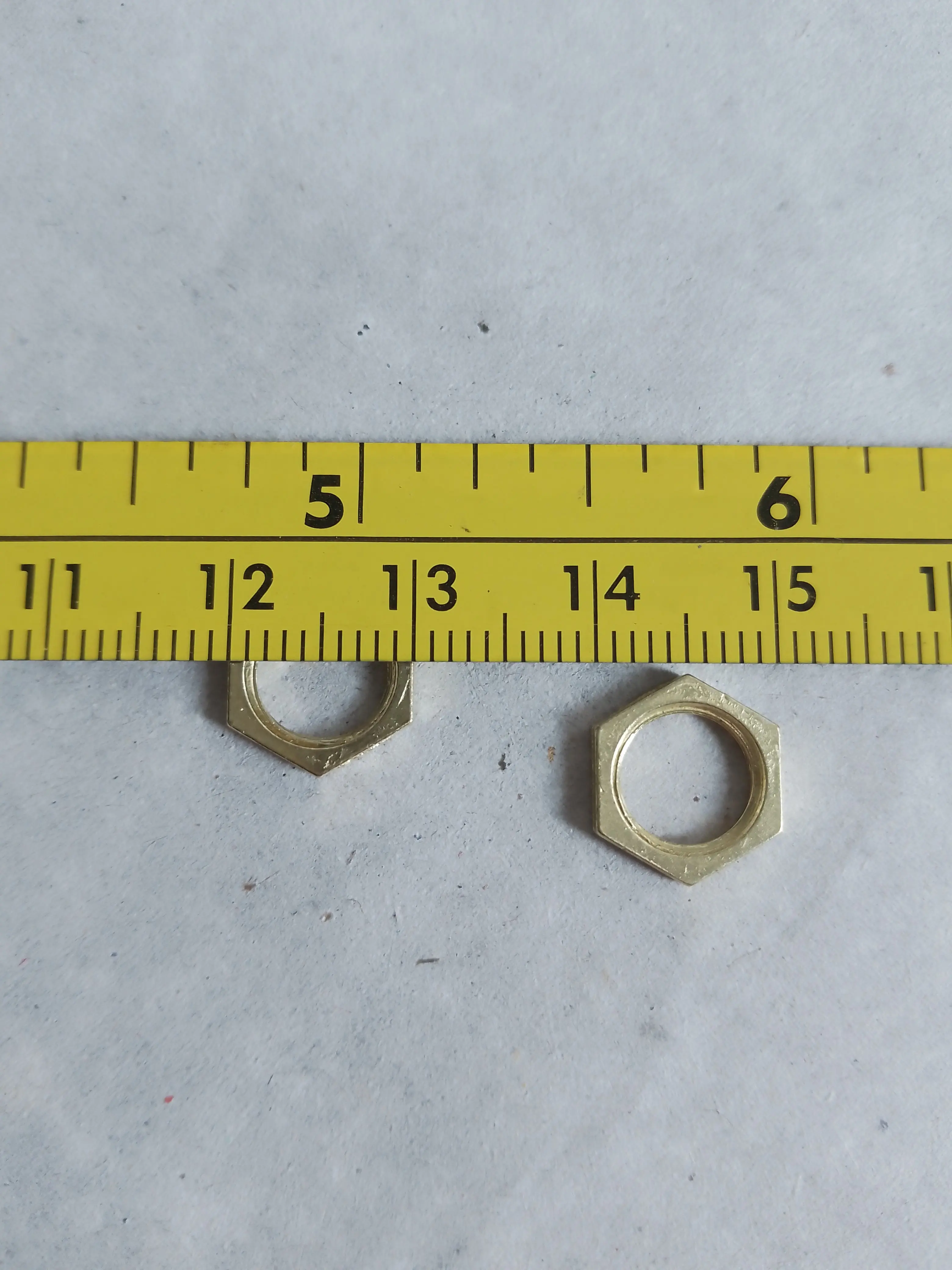 50pcs Metal Hexagonal Nut Clock Movement Accessory DIY Clock Kits