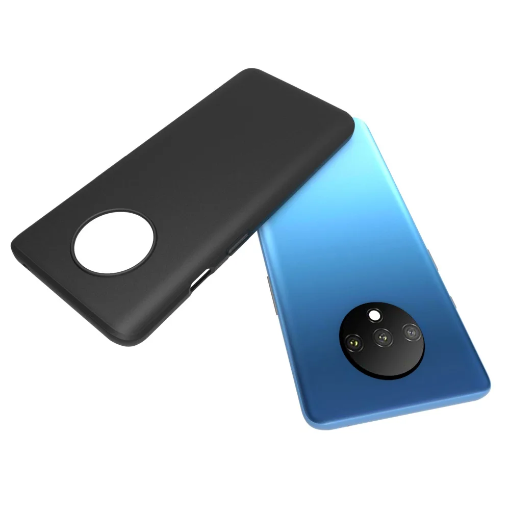 Case for OnePlus 7T OnePlus 7T 1+7T Silicone TPU Case for One Plus 7T Ultra Thin Clear and Matte Solid Black Cover Case