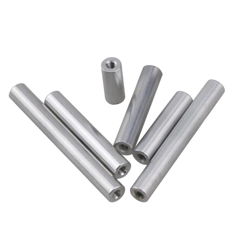 M2 M2.5 M3 M4 M5 M6 Round Aluminum Standoff Column Stud Extend Long Nut Aluminum Spacer Rods