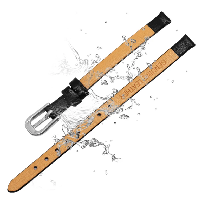 Cowhide Watch Bracelet Women fashion Watchband Wristwatches Mini Band 6mm 7mm 8mm 10mm 12mm 14mm Small Size Watch strap